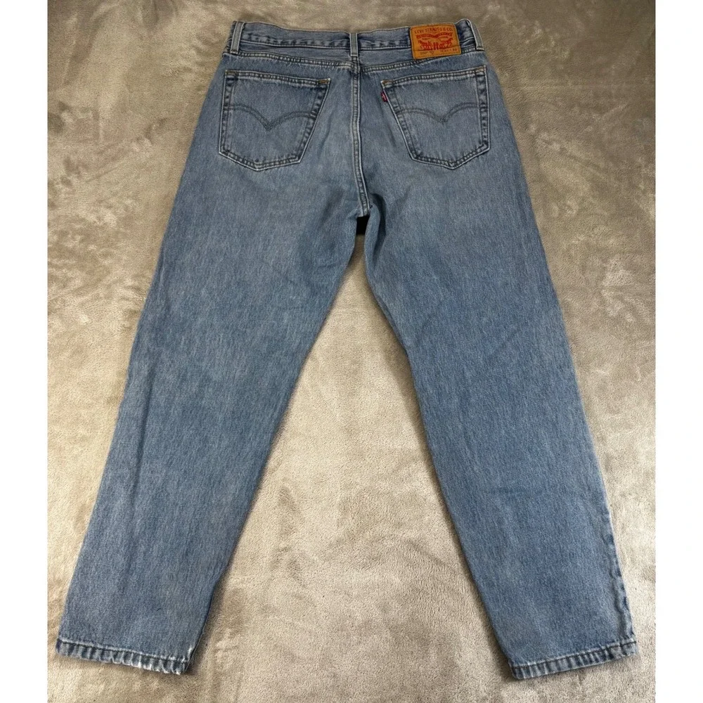 Levi's 550 '92 Relaxed Taper Jeans Mens 31x30 Blue Good Distressed A3418-0004